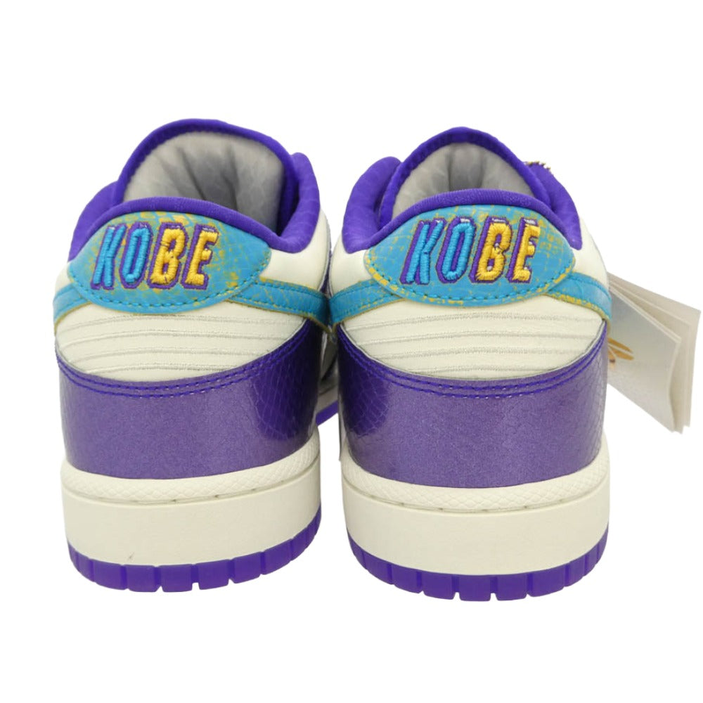 NIKE ナイキ IM0586-500 × Kobe Bryant Dunk Low Protro Draft Pack Charlotte to LA コービーブライアント ダンク ロー プロトロ ドラフトパック シャーロット トゥ スニーカー ホワイト系 パープル系 29cm【極上美品】【中古】