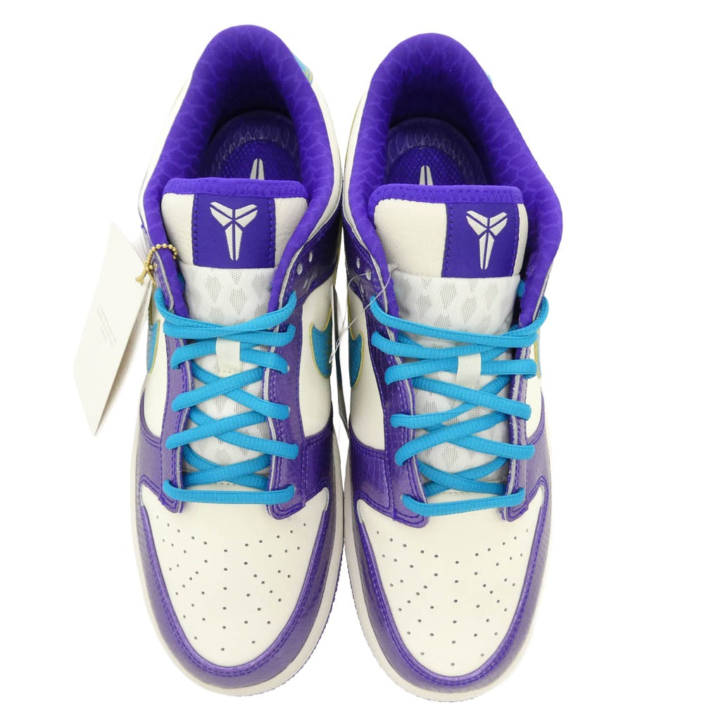 NIKE ナイキ IM0586-500 × Kobe Bryant Dunk Low Protro Draft Pack Charlotte to LA コービーブライアント ダンク ロー プロトロ ドラフトパック シャーロット トゥ スニーカー ホワイト系 パープル系 29cm【極上美品】【中古】