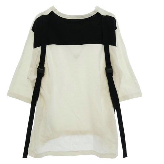 SHAREEF シャリーフ RIPPLE BELT S/S BIG TEE ベルト 半袖 Tシャツ カットソー ホワイト系 2【中古】