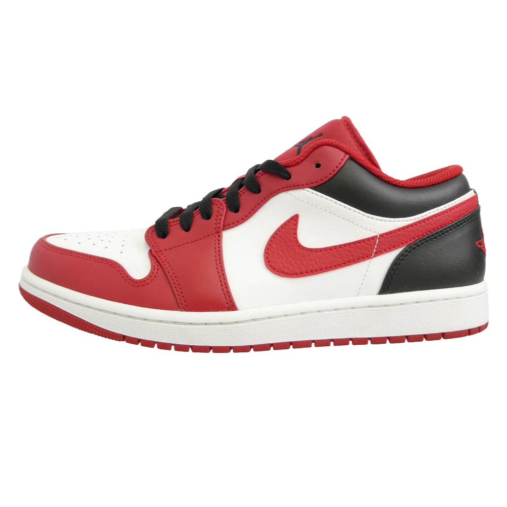 NIKE ナイキ 553558-163 Air Jordan 1 Low White Gym Red Black AJ1 エアジョーダン ロー スニーカー レッド系 ホワイト系 29cm【中古】