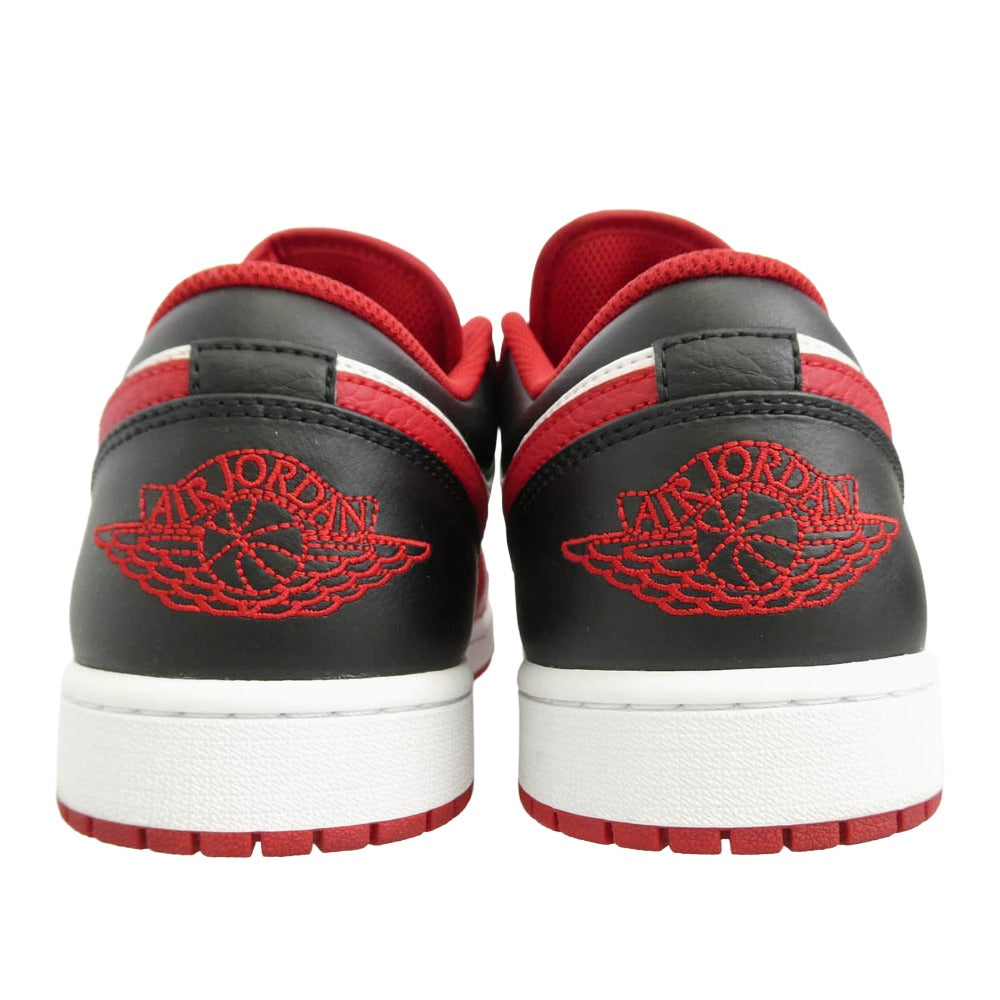 NIKE ナイキ 553558-163 Air Jordan 1 Low White Gym Red Black AJ1 エアジョーダン ロー スニーカー レッド系 ホワイト系 29cm【中古】