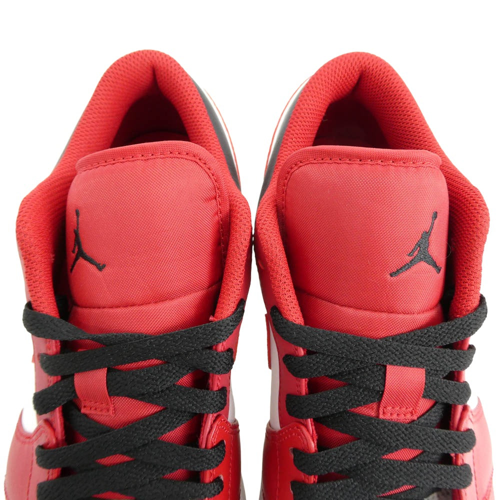NIKE ナイキ 553558-163 Air Jordan 1 Low White Gym Red Black AJ1 エアジョーダン ロー スニーカー レッド系 ホワイト系 29cm【中古】