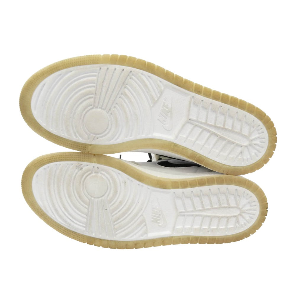 NIKE ナイキ CT0979-002 Women's Air Jordan 1 High Zoom Air Comfort Sail Black AJ1 ウィメンズ エアジョーダン ハイ ズーム エア コンフォート セイル ブラック スニーカー ホワイト系 オフホワイト系 29cm【中古】