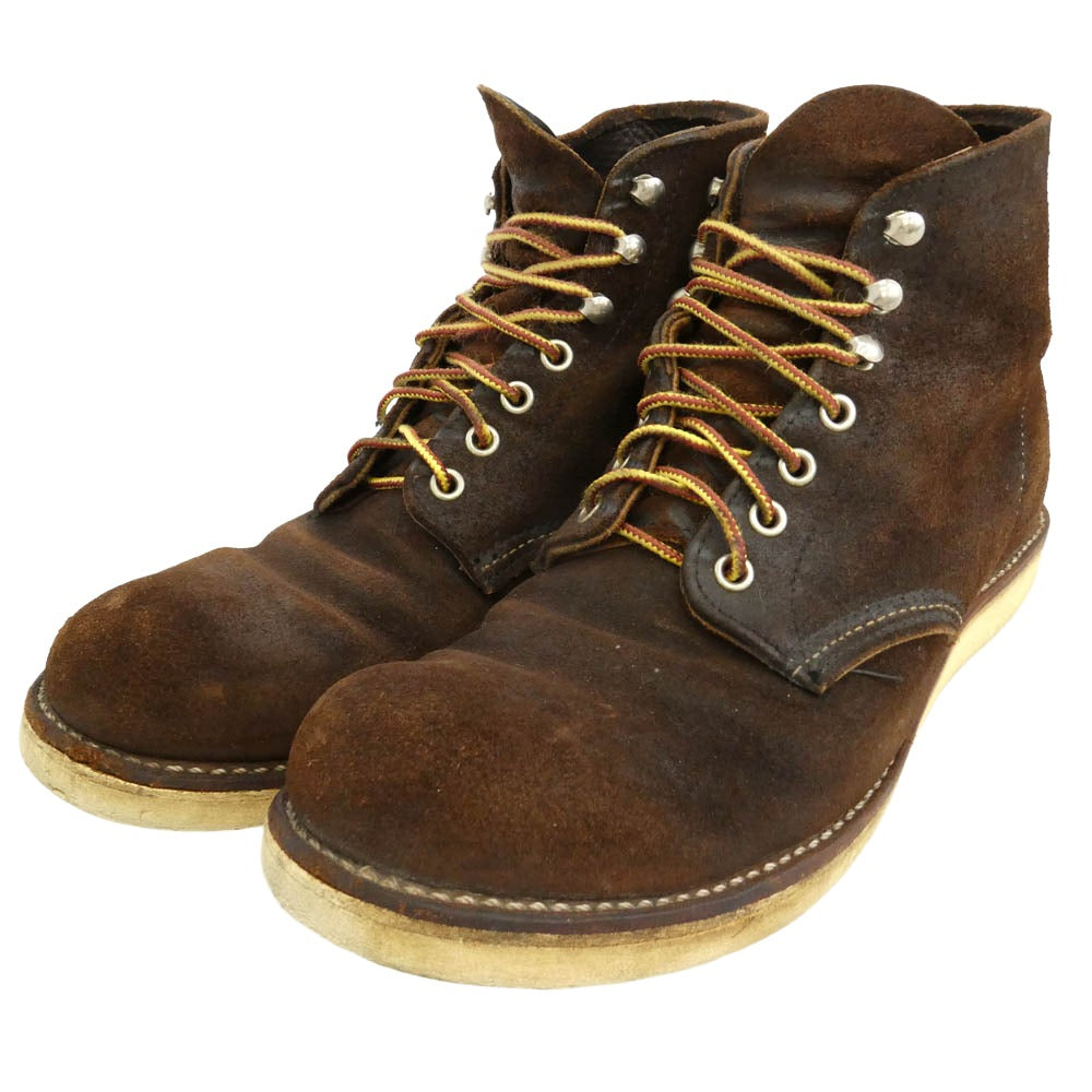 RED WING レッドウィング 8164 USA製 6-inch Classic Round クラシックラウンド スエード ブーツ ブラウン系 27.5cm【中古】