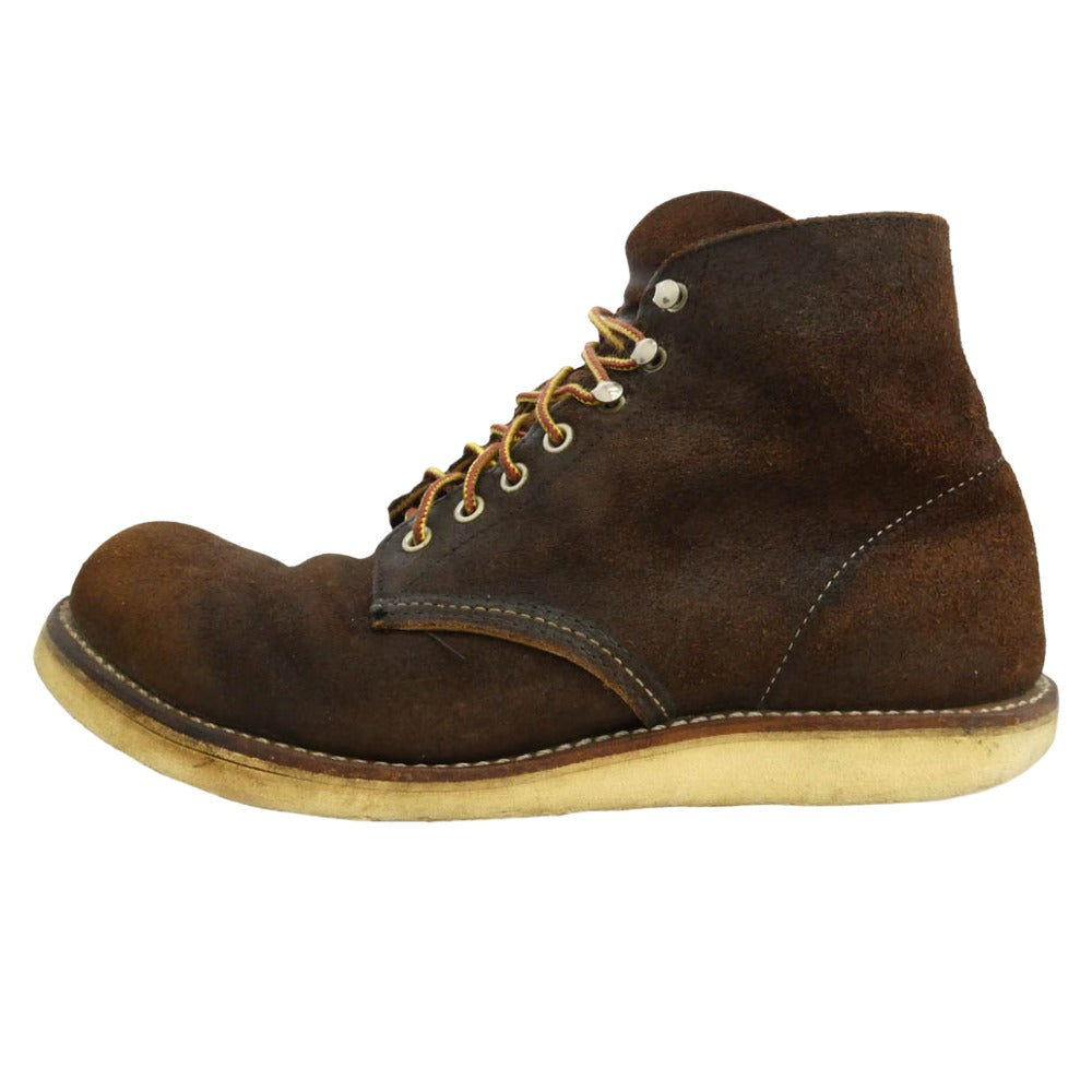 RED WING レッドウィング 8164 USA製 6-inch Classic Round クラシックラウンド スエード ブーツ ブラウン系 27.5cm【中古】