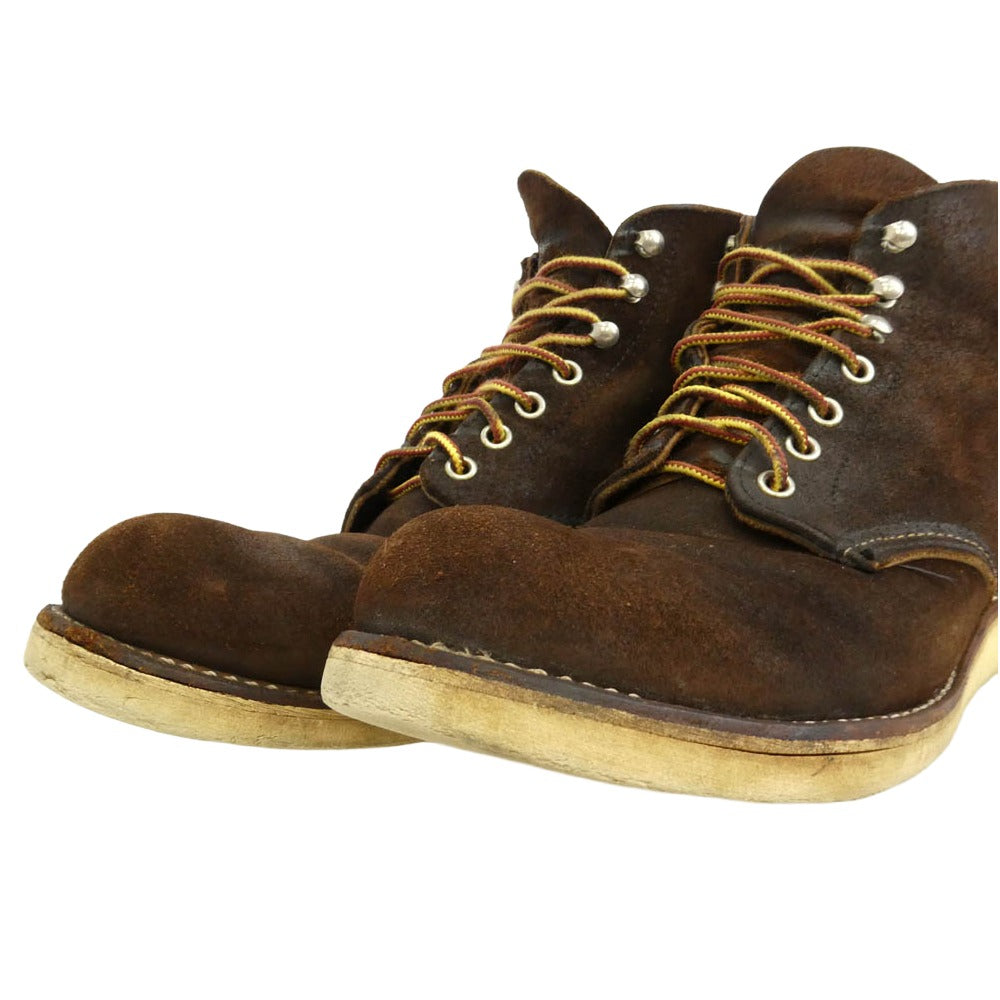 RED WING レッドウィング 8164 USA製 6-inch Classic Round クラシックラウンド スエード ブーツ ブラウン系 27.5cm【中古】
