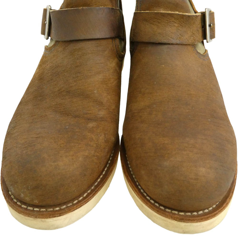 RED WING レッドウィング 2980 USA製 オイルドキャンバス エンジニア ブーツ ブラウン系 モスグリーン系 US9.5【中古】