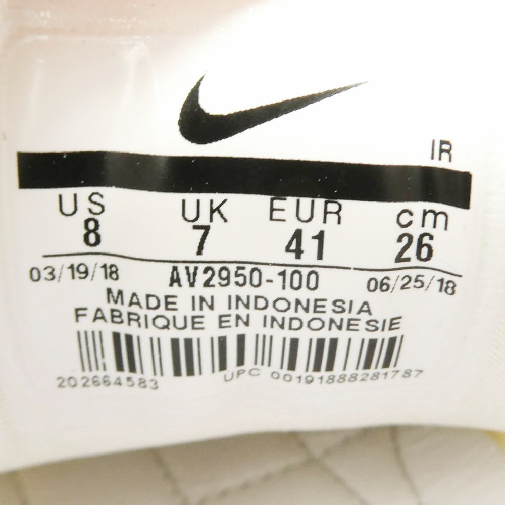 NIKE ナイキ 18AW AV2950-100 × Kendrick Lamar Cortez Kenny 4 House Shoes ケンドリック・ラマー コルテッツ ケニー4 ハウスシューズ ローカットスニーカー ホワイト系 グレー系 26cm【中古】