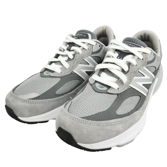 NEW BALANCE ニューバランス W990GL6 USA製 990 V6 Gray Heel USA Logo グレー ヒール USAロゴ ローカット スニーカー グレー系 ホワイト系 25cm【中古】