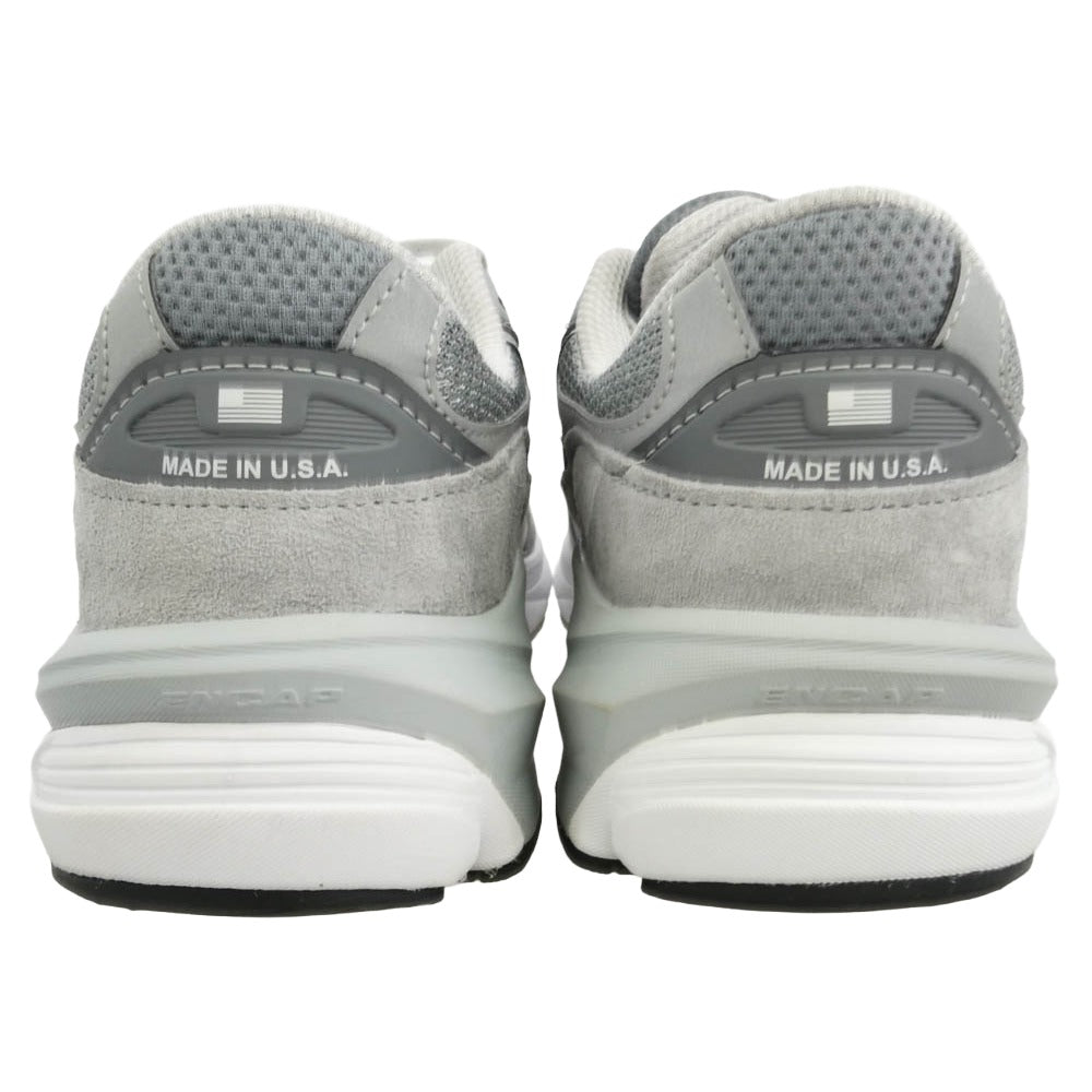 NEW BALANCE ニューバランス W990GL6 USA製 990 V6 Gray Heel USA Logo グレー ヒール USAロゴ ローカット スニーカー グレー系 ホワイト系 25cm【中古】