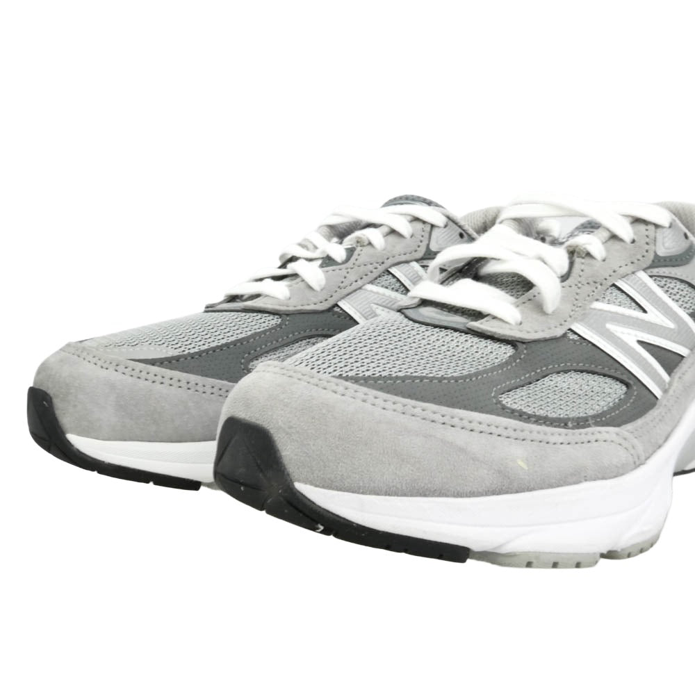 NEW BALANCE ニューバランス W990GL6 USA製 990 V6 Gray Heel USA Logo グレー ヒール USAロゴ ローカット スニーカー グレー系 ホワイト系 25cm【中古】