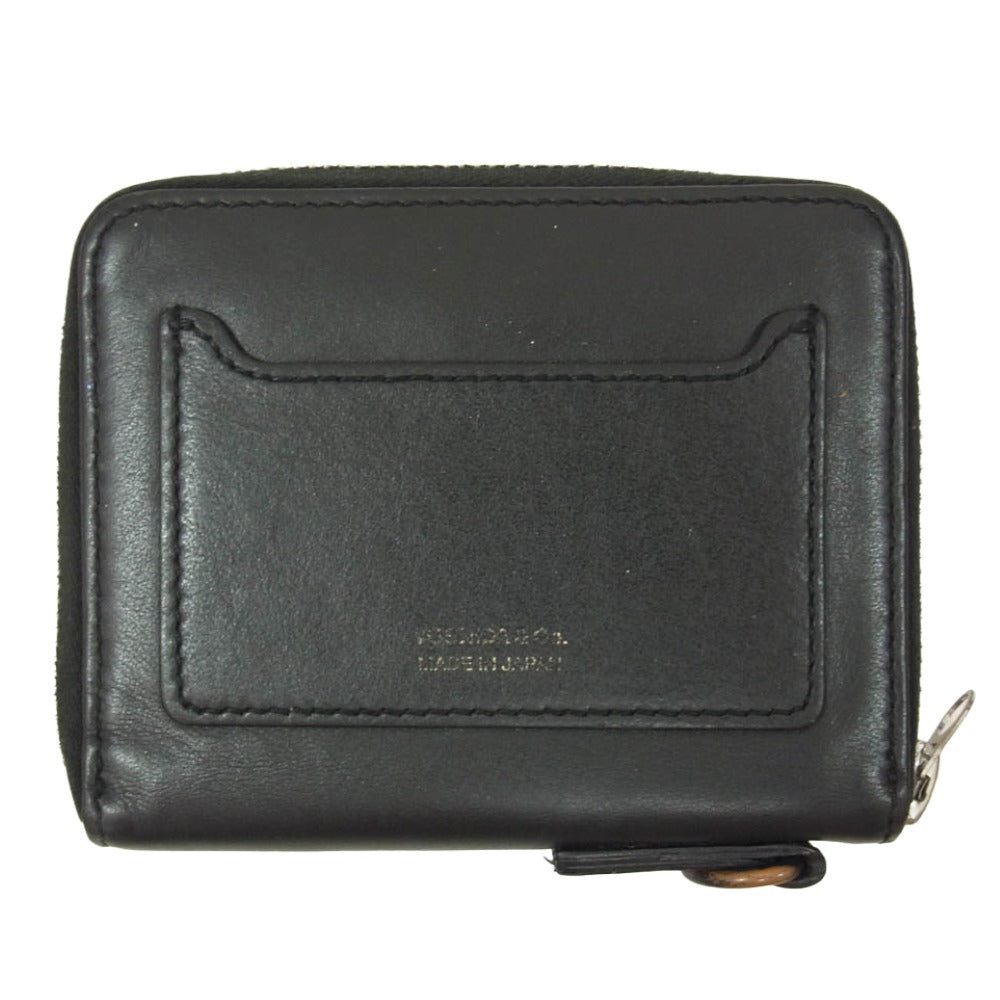Lewis Leathers ルイスレザー PORTER ポーター x PORTER ポーター Leather Zip Wallet レザー ジップ 二つ折り財布 ウォレット ブラック系【中古】