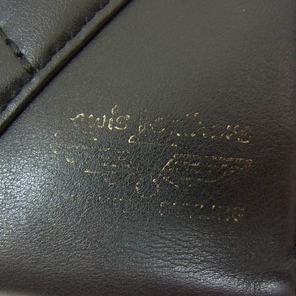 Lewis Leathers ルイスレザー PORTER ポーター x PORTER ポーター Leather Zip Wallet レザー ジップ 二つ折り財布 ウォレット ブラック系【中古】