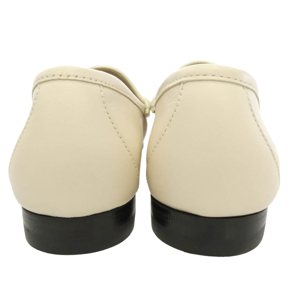 GUCCI グッチ 1953 ホースビット レザー ウィメンズ ローファー ベージュ系 35.5【極上美品】【中古】