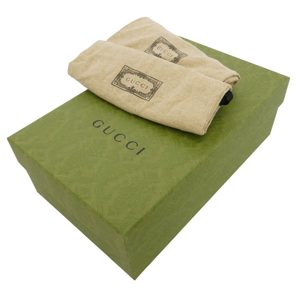 GUCCI グッチ 693213 GGスプリーム キャンバス ホースビット ヨルダーン ウィメンズ ローファー ネイビー系 36【極上美品】【中古】
