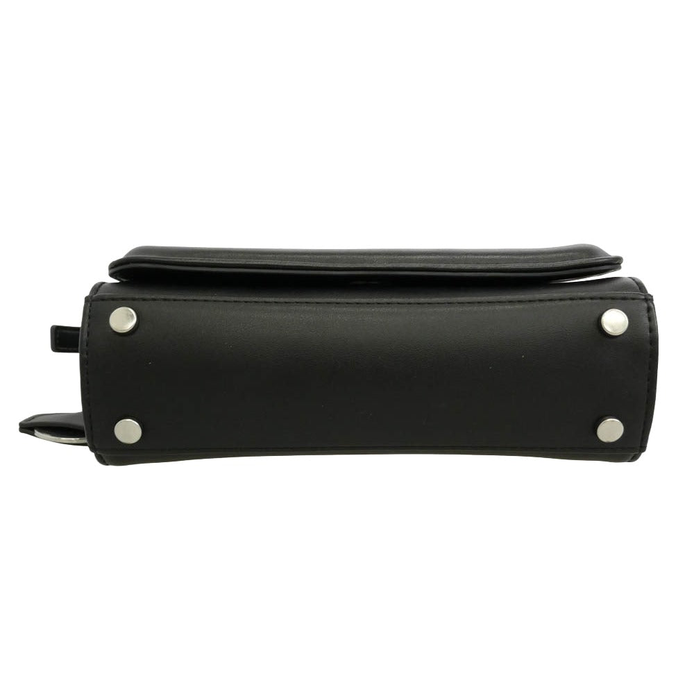 DIESEL ディーゼル X10159 P6728 YBYS S CROSSBODY レザー クロスボディ ショルダーバッグ ブラック系【中古】
