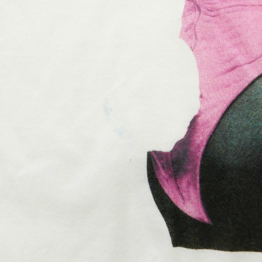 HYSTERIC GLAMOUR ヒステリックグラマー PLAYBOY プレイボーイ 22AW 02223CT10 × PLAYBOY BUNNY GIRL プレイボーイ バニーガール フロントプリント 半袖 Tシャツ カットソー オフホワイト系 XL【中古】