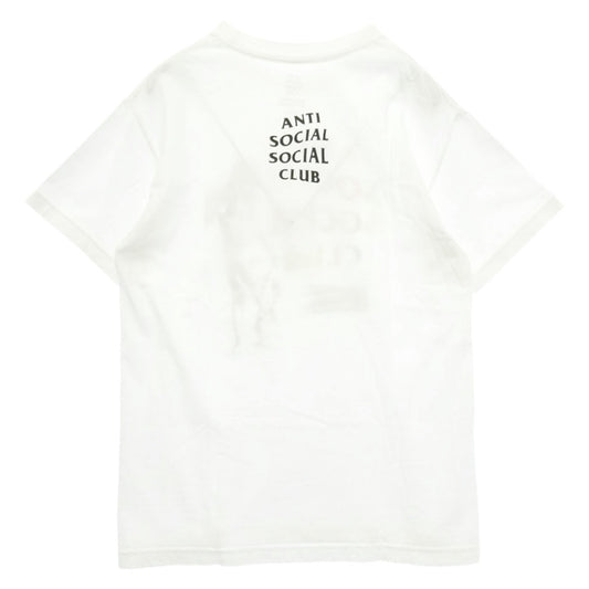 HYSTERIC GLAMOUR ヒステリックグラマー ANTI SOCIAL SOCIAL CLUB ヒスガール マルチロゴ フロントプリント 半袖 Tシャツ カットソー ホワイト系 M【中古】