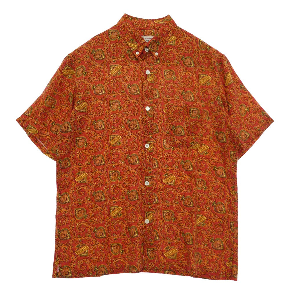 HYSTERIC GLAMOUR ヒステリックグラマー 21SS 02211AH05 HYSTERIC SPADE柄 ヒステリック スペード ボタンダウン アロハ ハワイアン 半袖 シャツ マルチカラー系 L【美品】【中古】