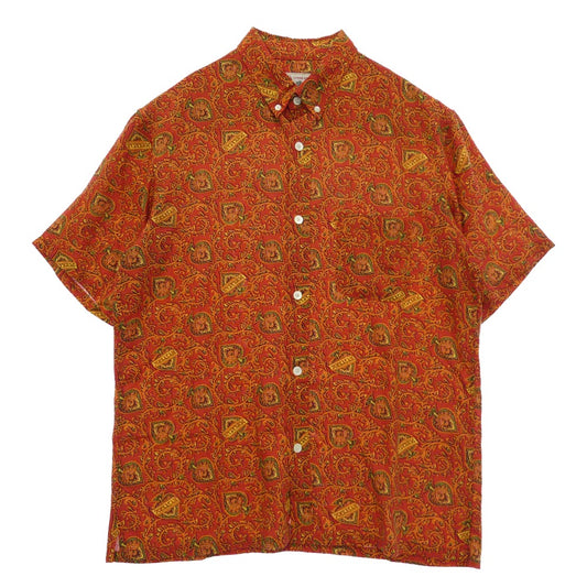 HYSTERIC GLAMOUR ヒステリックグラマー 21SS 02211AH05 HYSTERIC SPADE柄 ヒステリック スペード ボタンダウン アロハ ハワイアン 半袖 シャツ マルチカラー系 L【美品】【中古】