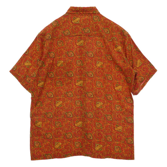 HYSTERIC GLAMOUR ヒステリックグラマー 21SS 02211AH05 HYSTERIC SPADE柄 ヒステリック スペード ボタンダウン アロハ ハワイアン 半袖 シャツ マルチカラー系 L【美品】【中古】