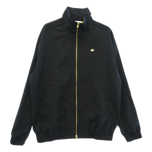 adidas アディダス KC9051 FIREBIRD LOOSE PINSTRIPES TRACK TOP ファイヤーバード ルーズ ピンストライプ トラックトップ ジャケット ジャージ ブラック系 L【美品】【中古】