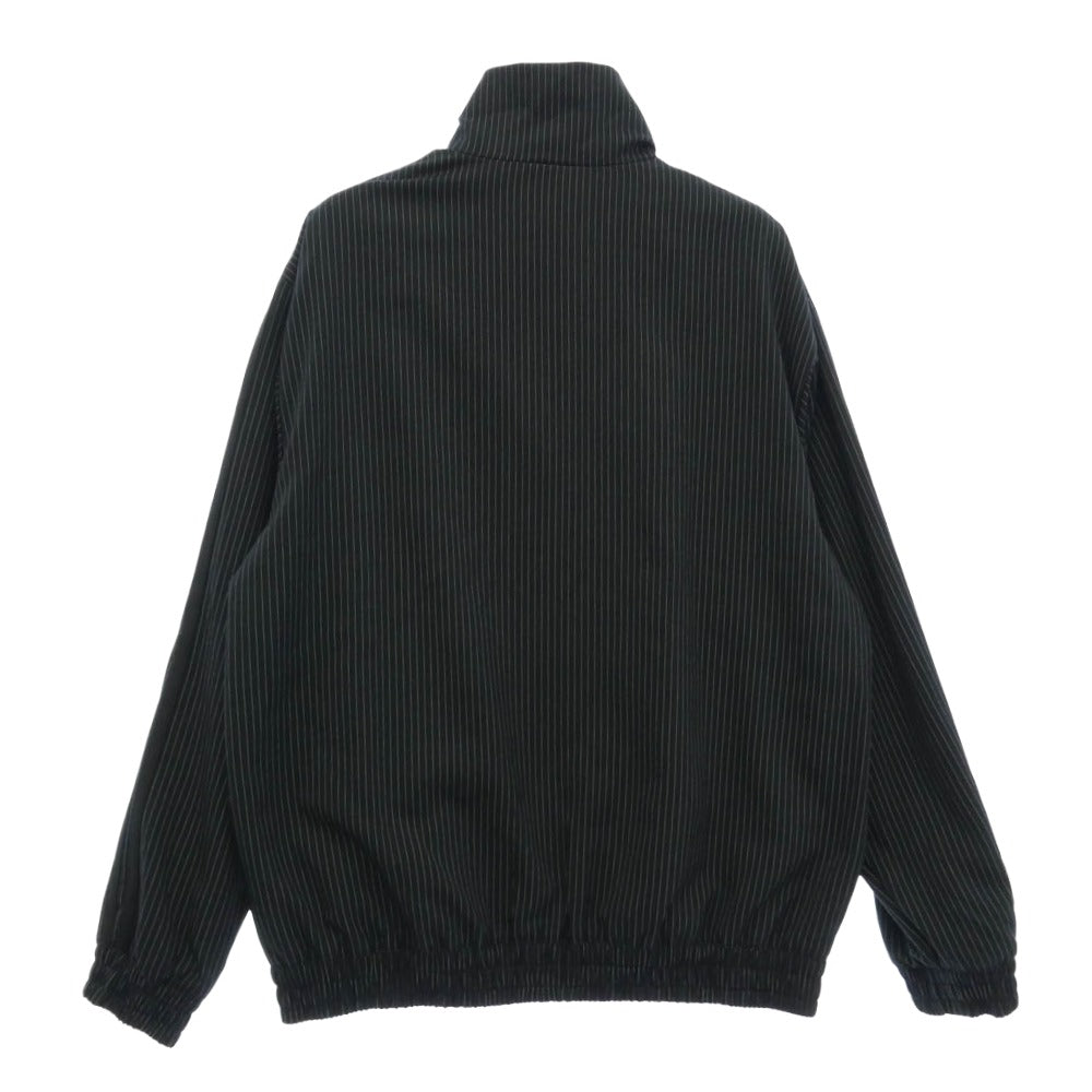 adidas アディダス KC9051 FIREBIRD LOOSE PINSTRIPES TRACK TOP ファイヤーバード ルーズ ピンストライプ トラックトップ ジャケット ジャージ ブラック系 L【美品】【中古】