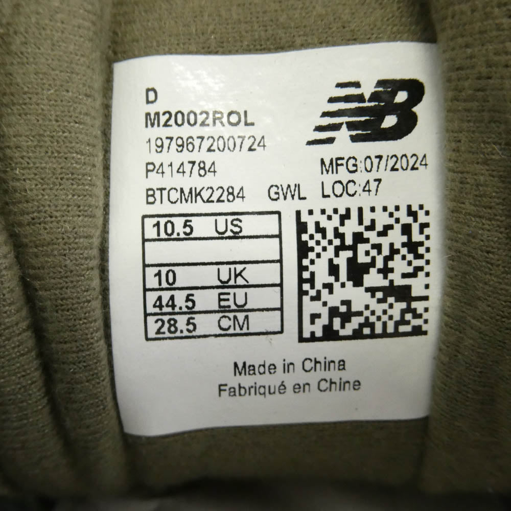 NEW BALANCE ニューバランス M2002ROL 2002R Dark Camo Dark Olivine Black スエード メッシュ スニーカー モスグリーン系 28.5cm【新古品】【未使用】【中古】