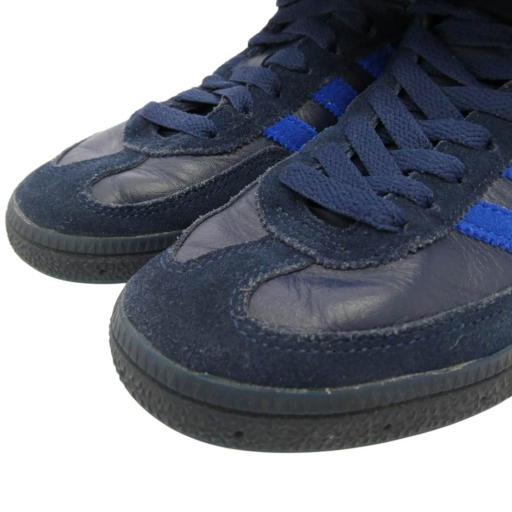 adidas アディダス HP6696 × SHUKYU シュウキュウ × E-WAX イーワックス HANDBALL SPEZIAL ハンドボール スペツィアル スニーカー ネイビー系 23cm【中古】