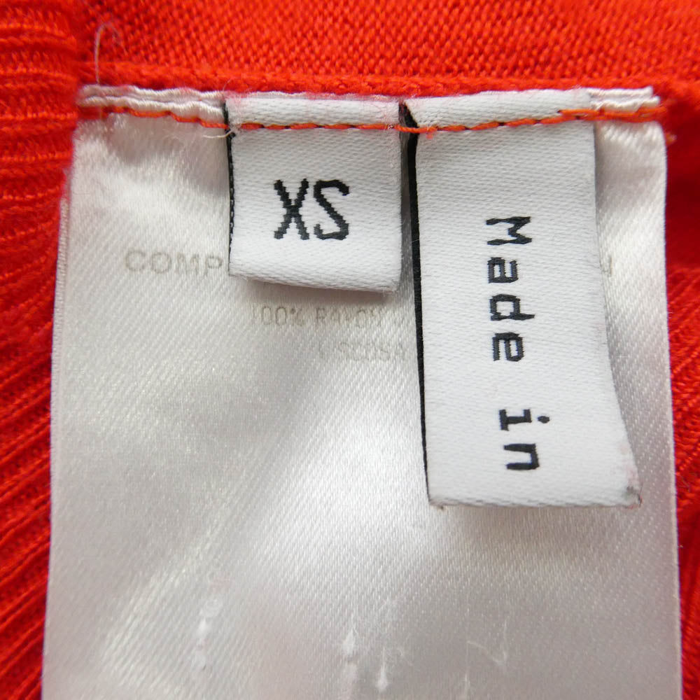 BALENCIAGA バレンシアガ Nicolas Ghesquiere ニコラ・ジェスキエール期 N-NECK KNIT SWEATER Vネック ライトウェイト 長袖 ニット セーター レッド系 XS【中古】