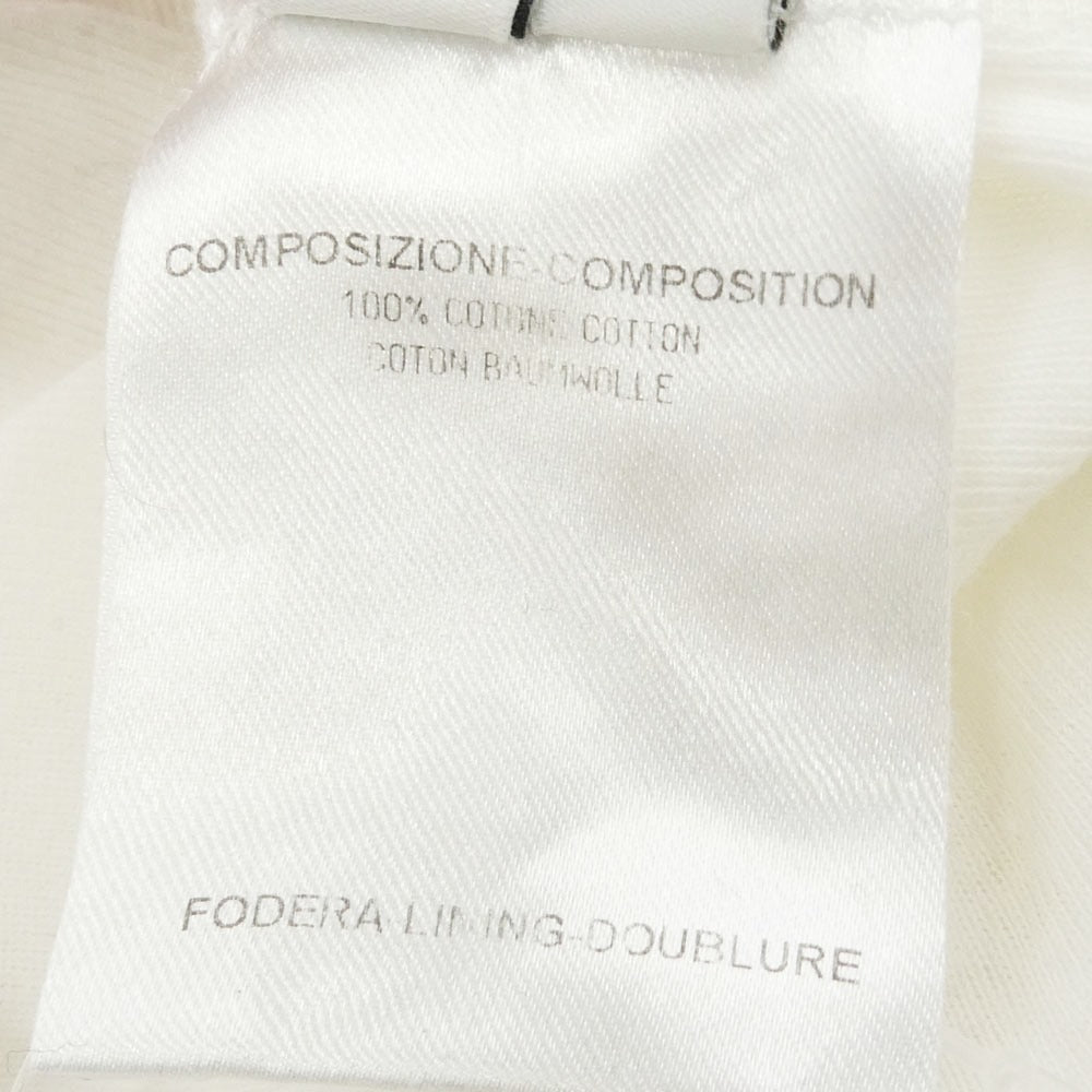 BALENCIAGA バレンシアガ Nicolas Ghesquiere ニコラ・ジェスキエール期 Emblem Logo Printed エンブレムロゴ プリント ロングスリーブ 長袖 カットソー ホワイト系【中古】