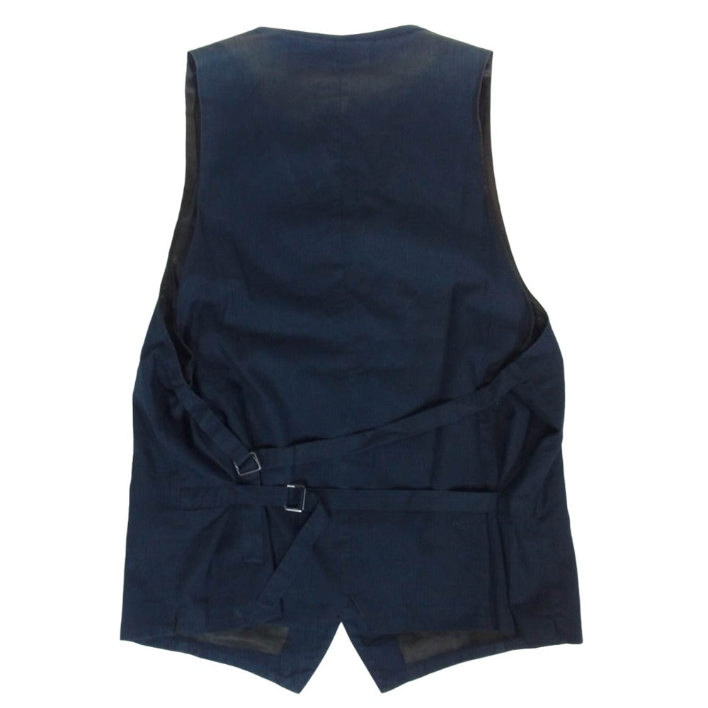 ANN DEMEULEMEESTER アンドゥムルメステール 本人期 ジレ ベスト ネイビー系 XS【中古】