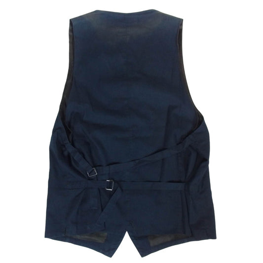 ANN DEMEULEMEESTER アンドゥムルメステール 本人期 ジレ ベスト ネイビー系 XS【中古】