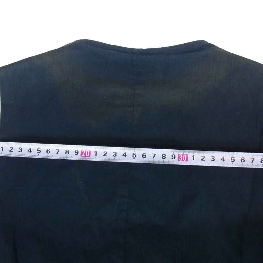 ANN DEMEULEMEESTER アンドゥムルメステール 本人期 ジレ ベスト ネイビー系 XS【中古】