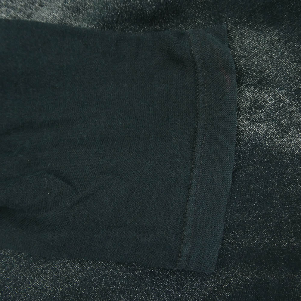 ANN DEMEULEMEESTER アンドゥムルメステール 本人期 angel printed long sleeve 擦れ天使画 プリント 長袖 カットソー ロングスリーブ Tシャツ ブラック系 XS【中古】