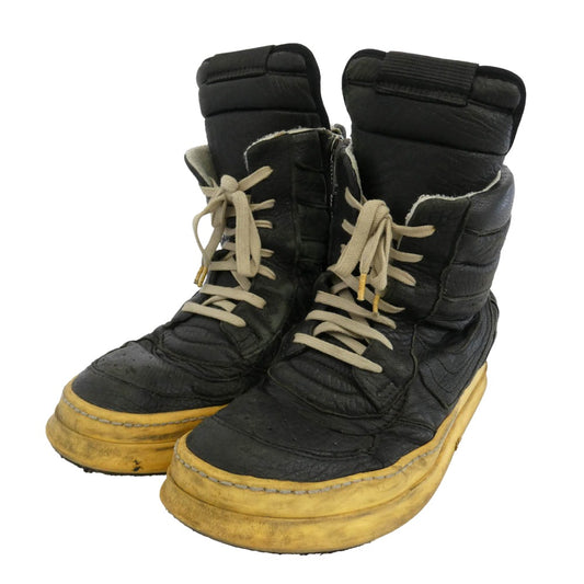 Rick Owens リックオウエンス 初期 archive アーカイブ GEO DUNK ジオダンク レザー ハイカット スニーカー ブラック系【中古】