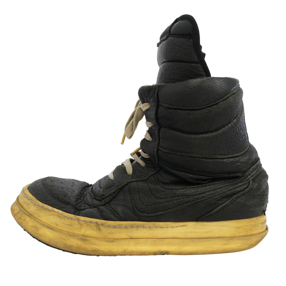 Rick Owens リックオウエンス 初期 archive アーカイブ GEO DUNK ジオダンク レザー ハイカット スニーカー ブラック系【中古】