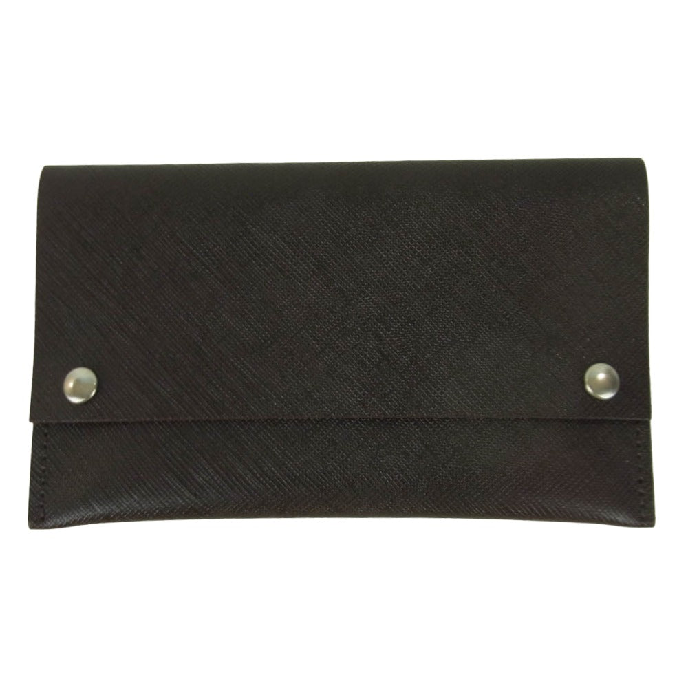 WILDSWANS ワイルドスワンズ ラフィーネ レザー ポケットティッシュ ケース ダークブラウン系【美品】【中古】