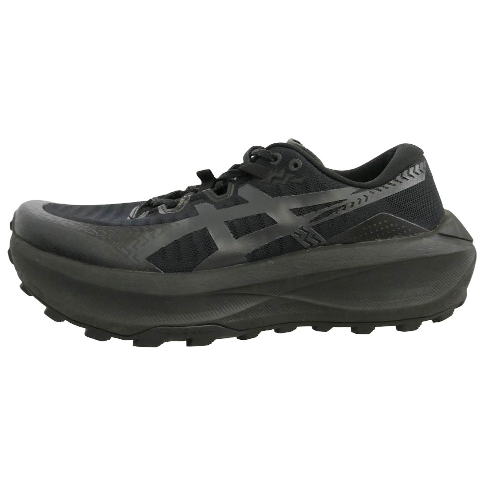 asics アシックス 1011C164-001 Trabuco Max 5 Black Graphite Grey トラブーコ マックス5 ブラック グレイシャー グレー ランニングシューズ ローカットスニーカー ブラック系 25.5cm【中古】