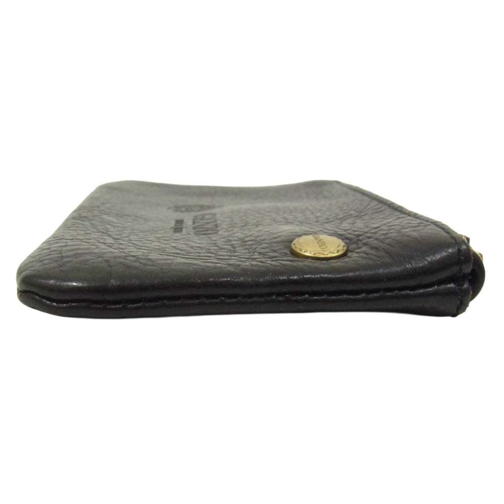 GANZO ガンゾ SACCHETTO2 サケット2 レザー ポーチ コインケース ブラック系【中古】