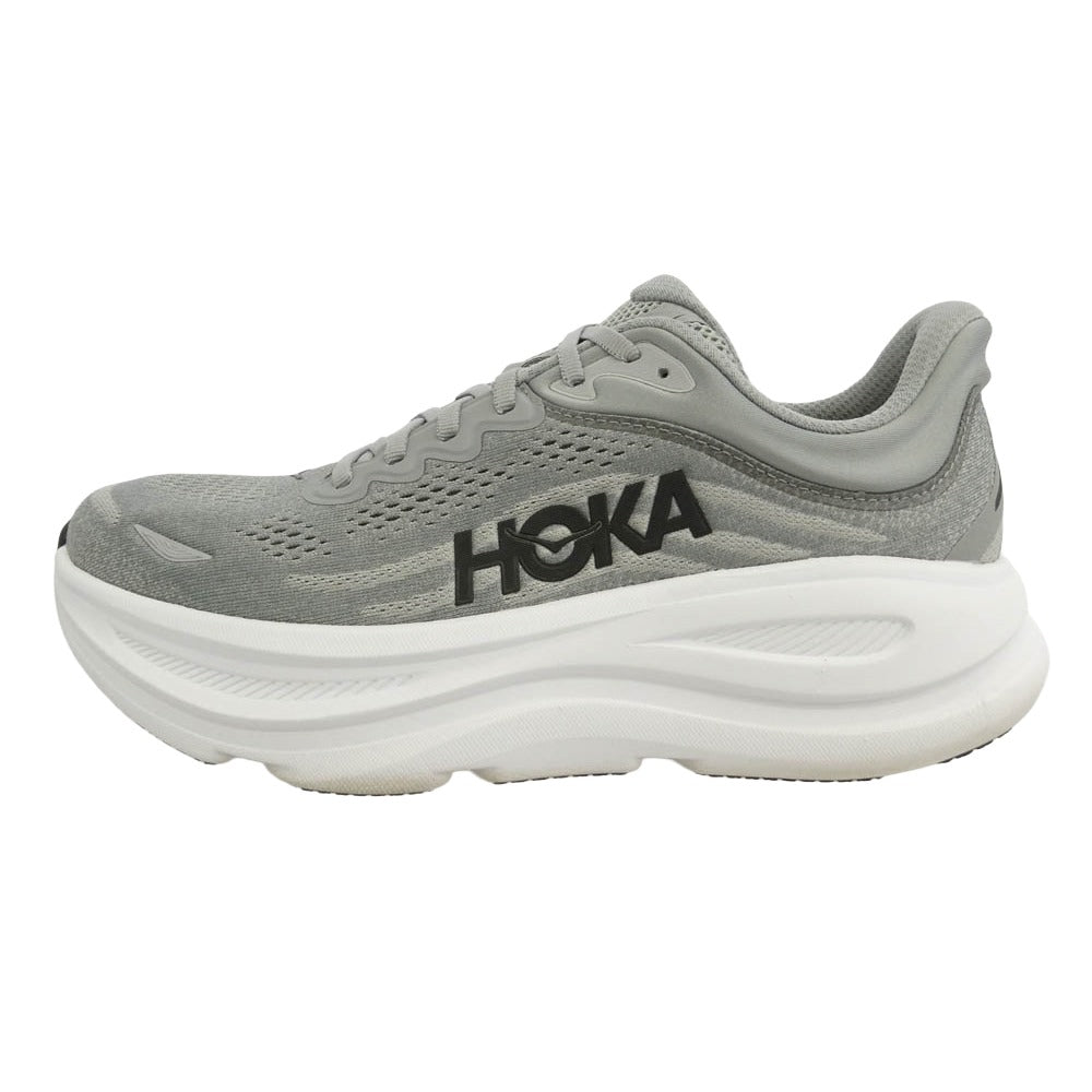 HOKA ONE ONE ホカ オネオネ 1162011 Bondi 9 ボンダイ9 ランニングシューズ ローカットスニーカー グレー系 ホワイト系 26cm【中古】
