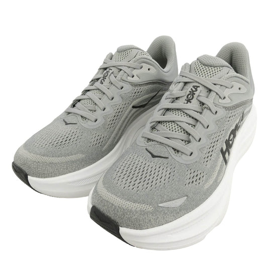 HOKA ONE ONE ホカ オネオネ 1162011 Bondi 9 ボンダイ9 ランニングシューズ ローカットスニーカー グレー系 ホワイト系 26cm【中古】