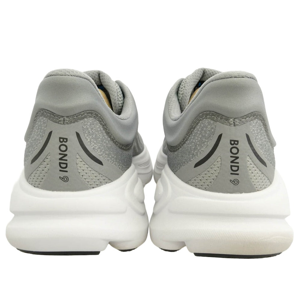 HOKA ONE ONE ホカ オネオネ 1162011 Bondi 9 ボンダイ9 ランニングシューズ ローカットスニーカー グレー系 ホワイト系 26cm【中古】