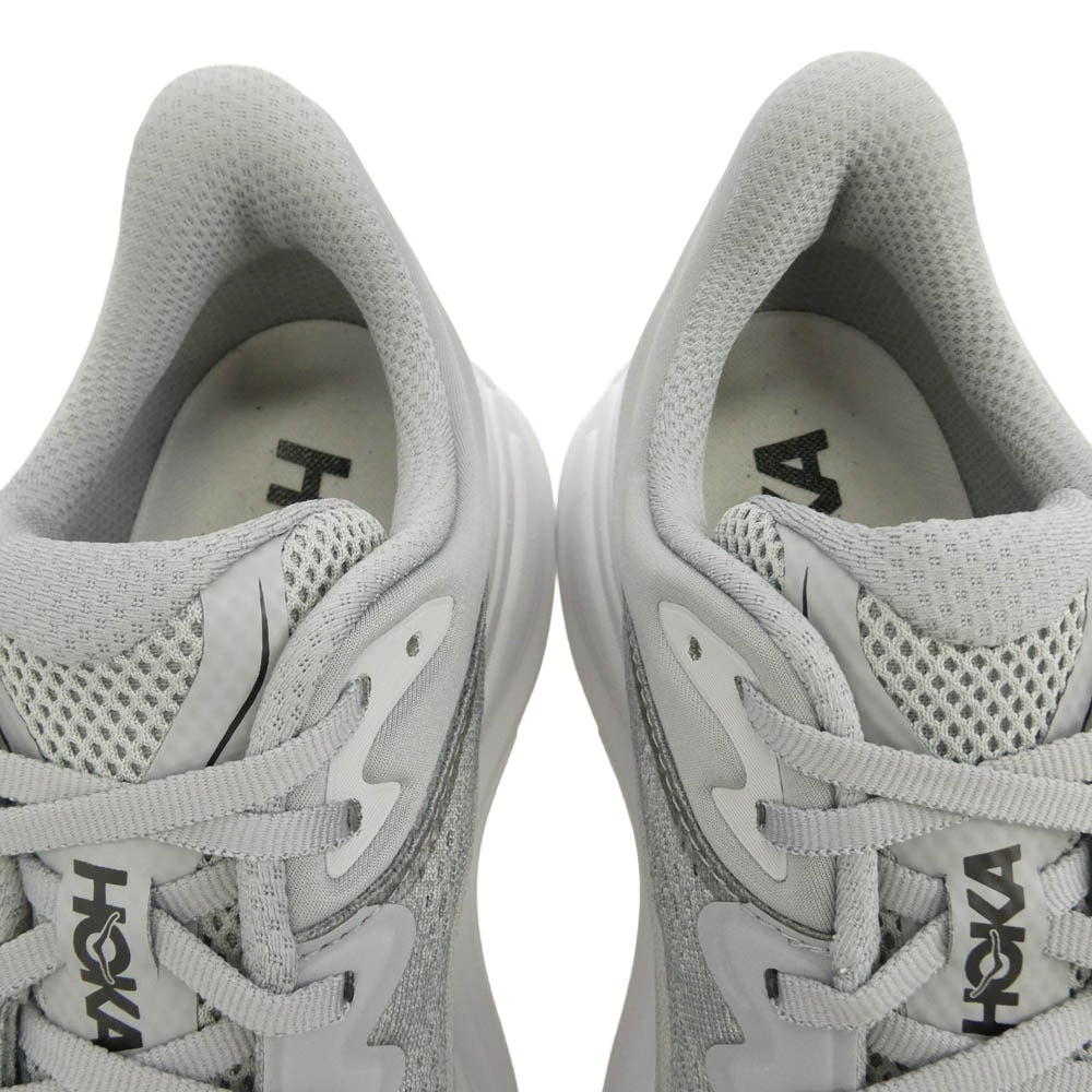 HOKA ONE ONE ホカ オネオネ 1162011 Bondi 9 ボンダイ9 ランニングシューズ ローカットスニーカー グレー系 ホワイト系 26cm【中古】