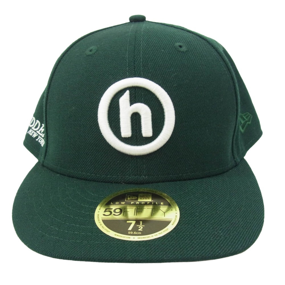 NEW ERA ニューエラ x HIDDEN NEW YORK ヒドゥンニューヨーク 59FIFTY コーデュロイ キャップ 帽子 グリーン系【中古】