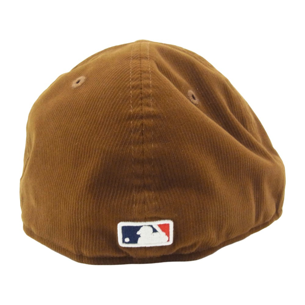 NEW ERA ニューエラ x HIDDEN NEW YORK ヒドゥンニューヨーク x MLB New York Yankees ニューヨークヤンキース 59FIFTY コーデュロイ キャップ 帽子 ブラウン系【中古】