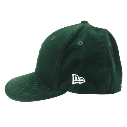 NEW ERA ニューエラ x HIDDEN NEW YORK ヒドゥンニューヨーク x MLB New York Yankees ニューヨークヤンキース 59FIFTY コーデュロイ キャップ 帽子 グリーン系【中古】