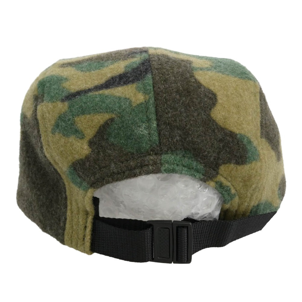 Supreme シュプリーム 17AW camo wool camp cap カモ ウール キャンプ キャップ 帽子 カーキ系【中古】
