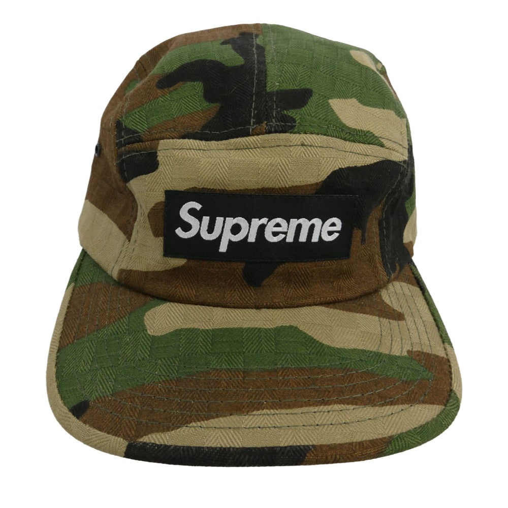 Supreme シュプリーム camo camp cap カモ キャンプ キャップ 帽子 カーキ系【中古】