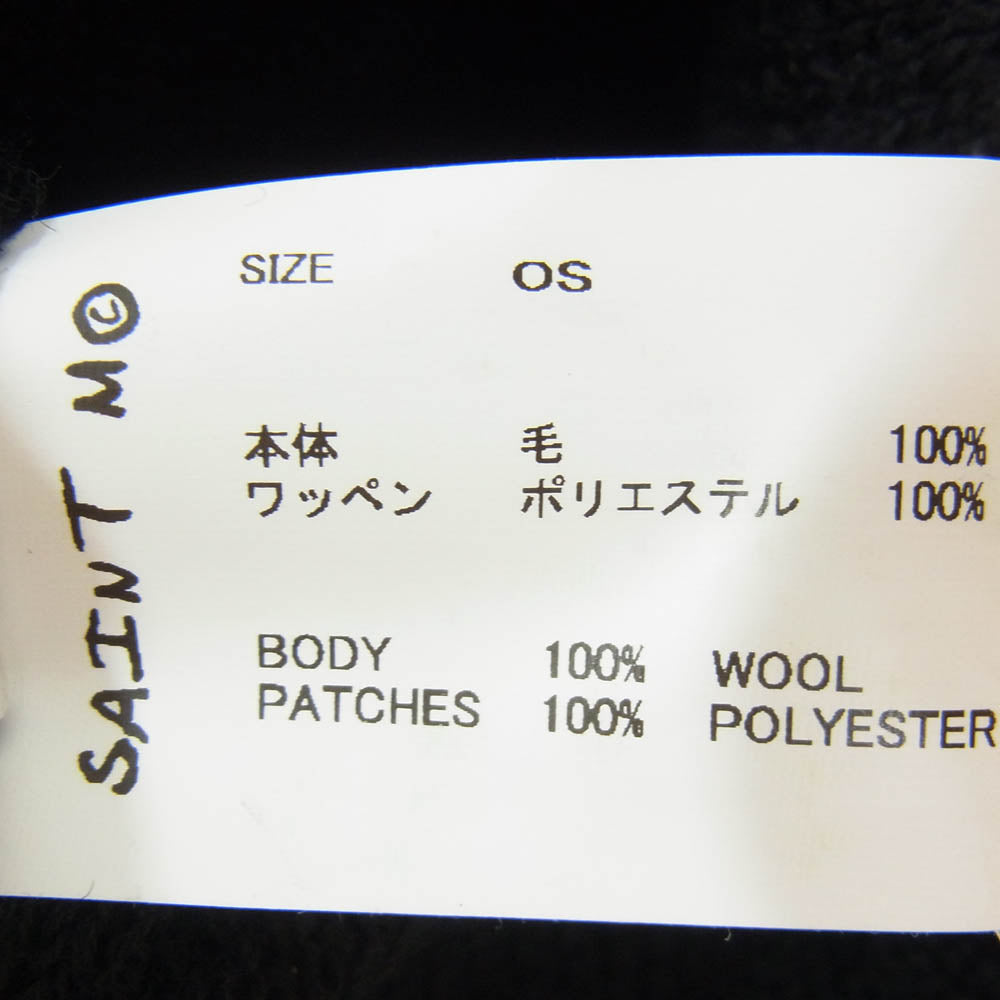 SAINT MICHAEL セントマイケル 24AW SM-YS1-0000-081 SAINT KNIT CAP セント ニットキャップ ニット 帽子 ブラック系 OS【中古】